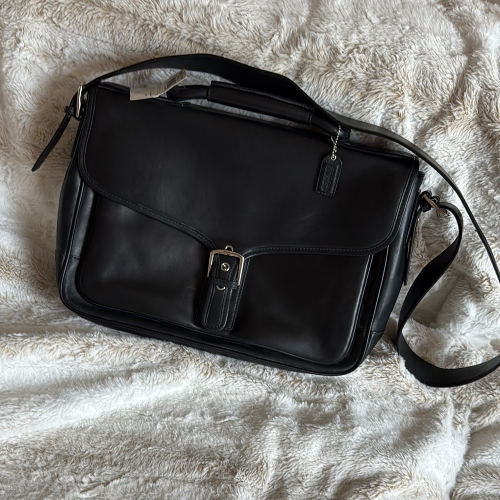 Coach Vintage Black Laptop Bag